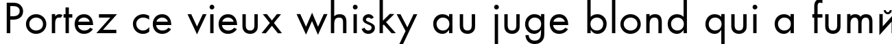 Пример написания шрифтом Fusion текста на французском