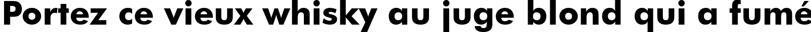 Пример написания шрифтом Futura Bold BT текста на французском