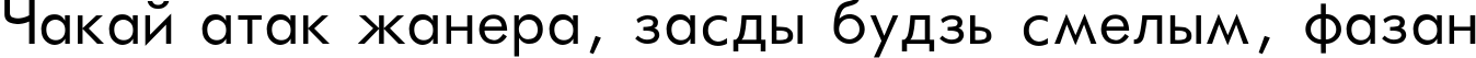 Пример написания шрифтом Futura_Book-Normal текста на белорусском