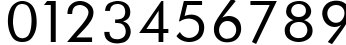 Пример написания цифр шрифтом Futura_Book-Normal