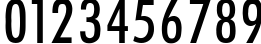Пример написания цифр шрифтом Futura_Condenced-Normal