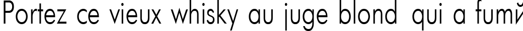 Пример написания шрифтом Futura Narrow текста на французском