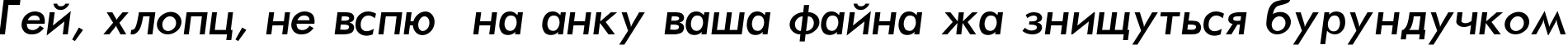 Пример написания шрифтом Futura-Normal-Italic текста на украинском