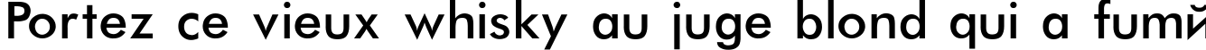 Пример написания шрифтом Futura-Normal текста на французском
