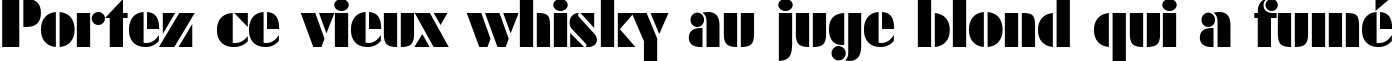Пример написания шрифтом Futura Black BT текста на французском