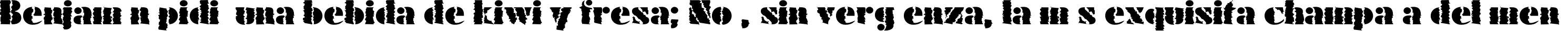 Пример написания шрифтом FuturaEugC_Winter60 текста на испанском