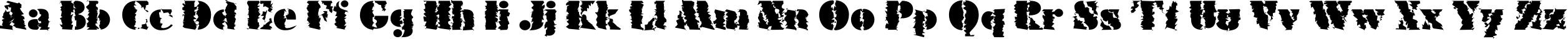 Пример написания английского алфавита шрифтом FuturaEugC_Winter90