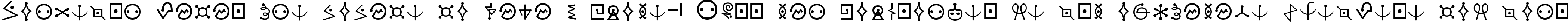 Пример написания шрифтом Futurama Alien Alphabet One текста на испанском