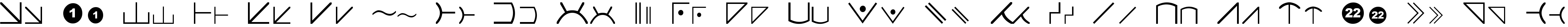 Пример написания английского алфавита шрифтом Futurama Alien Alphabet Two