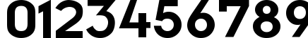 Пример написания цифр шрифтом Futurama Bold Font
