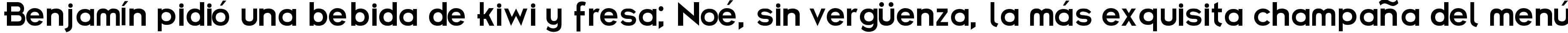 Пример написания шрифтом Futurama Bold Font текста на испанском