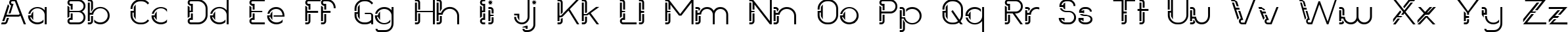 Пример написания английского алфавита шрифтом Future Sallow