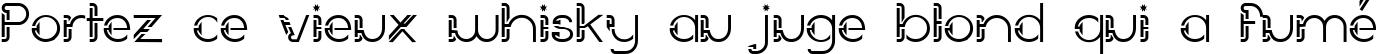 Пример написания шрифтом Future Sallow текста на французском