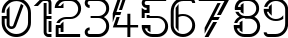 Пример написания цифр шрифтом Future Sallow