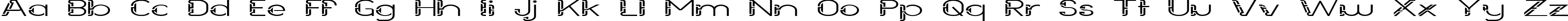 Пример написания английского алфавита шрифтом Future Sallow Wide