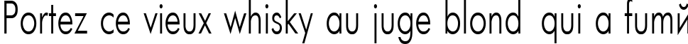 Пример написания шрифтом Futuris70n текста на французском