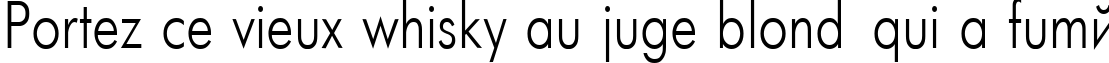Пример написания шрифтом Futuris80n текста на французском