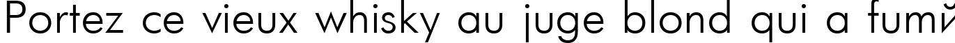 Пример написания шрифтом FuturisCTT текста на французском