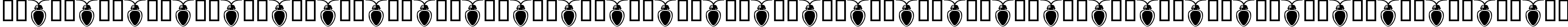 Пример написания русского алфавита шрифтом Fuzzy Xmas Lights