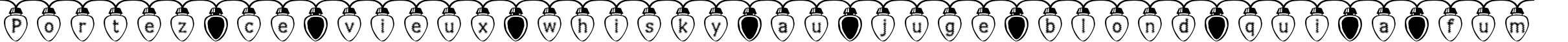 Пример написания шрифтом Fuzzy Xmas Lights текста на французском