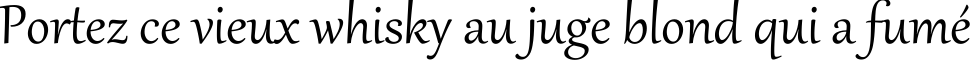 Пример написания шрифтом Gabriola текста на французском
