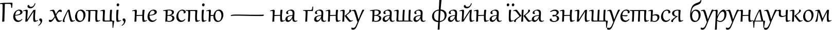 Пример написания шрифтом Gabriola текста на украинском