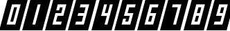 Пример написания цифр шрифтом Gameshow Italic