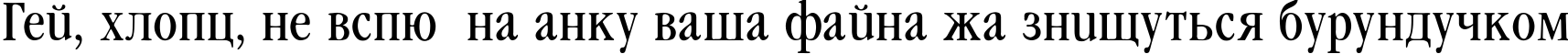 Пример написания шрифтом Garamond_Condenced-Normal текста на украинском