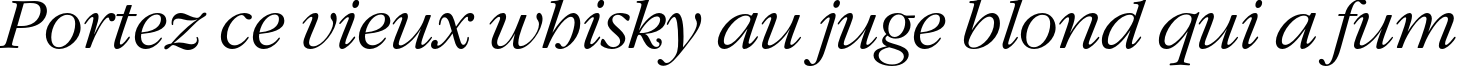 Пример написания шрифтом GaramondC Italic текста на французском