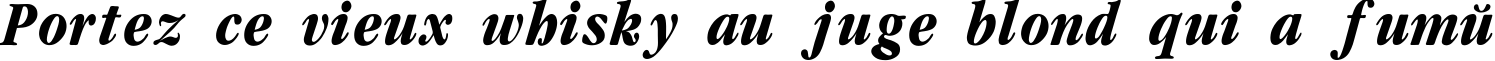 Пример написания шрифтом Garamondcond-Bold-Italic текста на французском