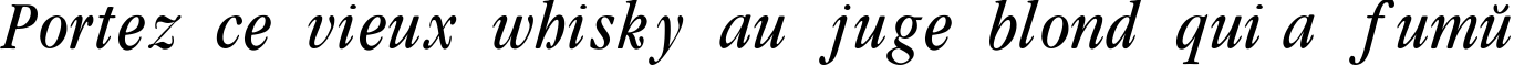 Пример написания шрифтом Garamondcond-Light-Italic текста на французском