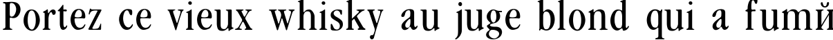 Пример написания шрифтом Garamondcond-Light текста на французском