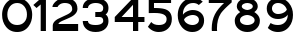 Пример написания цифр шрифтом Gautami