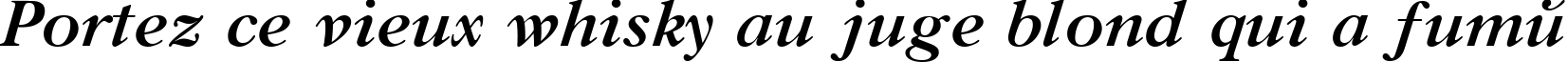 Пример написания шрифтом Gazeta Titul Bold Italic:001.001 текста на французском