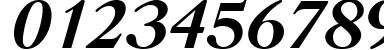 Пример написания цифр шрифтом Gazeta Titul Bold Italic:001.001