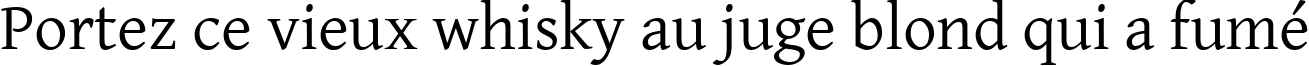 Пример написания шрифтом Gentium Basic текста на французском