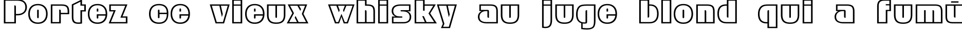 Пример написания шрифтом GeoC текста на французском