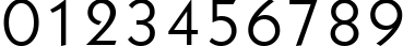 Пример написания цифр шрифтом Geometric 231 BT