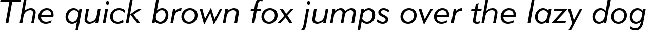 Пример написания шрифтом Lite Italic текста на английском