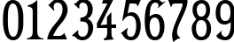 Пример написания цифр шрифтом Gertruda Victoriana Normal