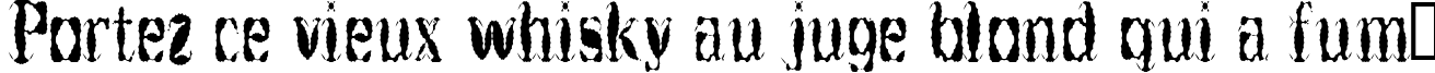 Пример написания шрифтом Get Burnt текста на французском