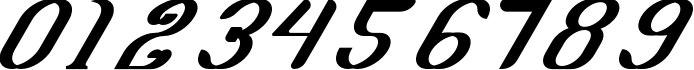 Пример написания цифр шрифтом Ghea Adasta Regular