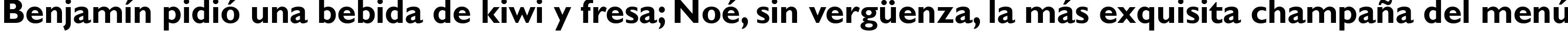 Пример написания шрифтом Gill Sans MT Bold текста на испанском