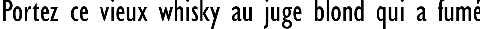Пример написания шрифтом Gill Sans MT Condensed текста на французском