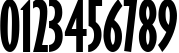 Пример написания цифр шрифтом Gill Sans MT Ext Condensed Bold