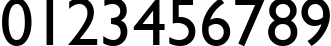 Пример написания цифр шрифтом Gill Sans MT Пример написания цифр шрифтом Gill Sans MT