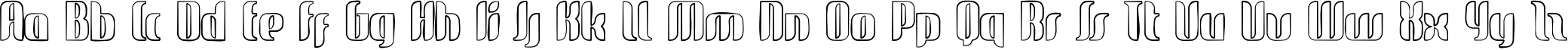 Пример написания английского алфавита шрифтом glide sketch sketch