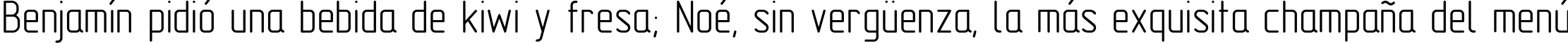 Пример написания шрифтом GOST Type AU текста на испанском