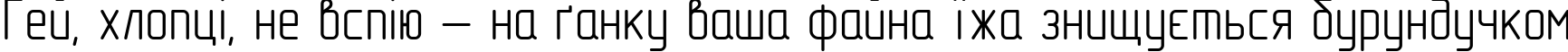 Пример написания шрифтом GOST Type AU текста на украинском