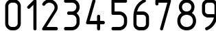 Пример написания цифр шрифтом GOST type B